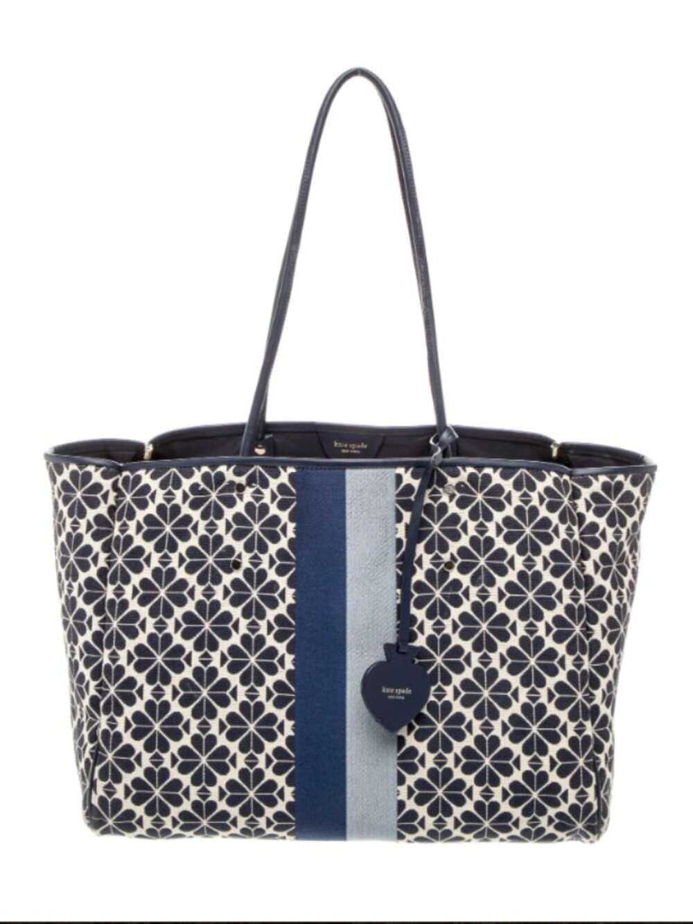 Kate Spade Everything Spade Flower Jacquard Stripe Medium Tote